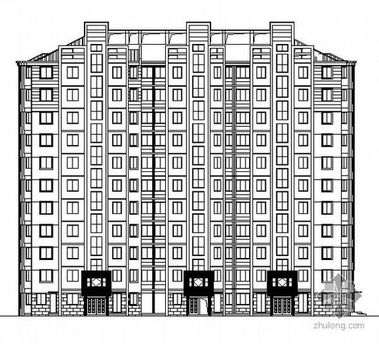 温州某小区十一层住宅楼建筑施工图(5#楼)